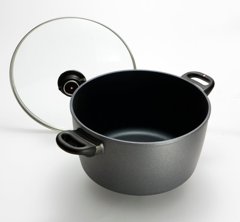 Swiss Diamond HD 28cm x 15cm 8L Nonstick Casserole Stock Pot with Glass Lid