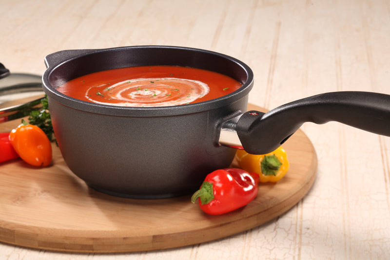 Swiss Diamond HD 1.3L 16cm Nonstick Saucepan with Glass Lid