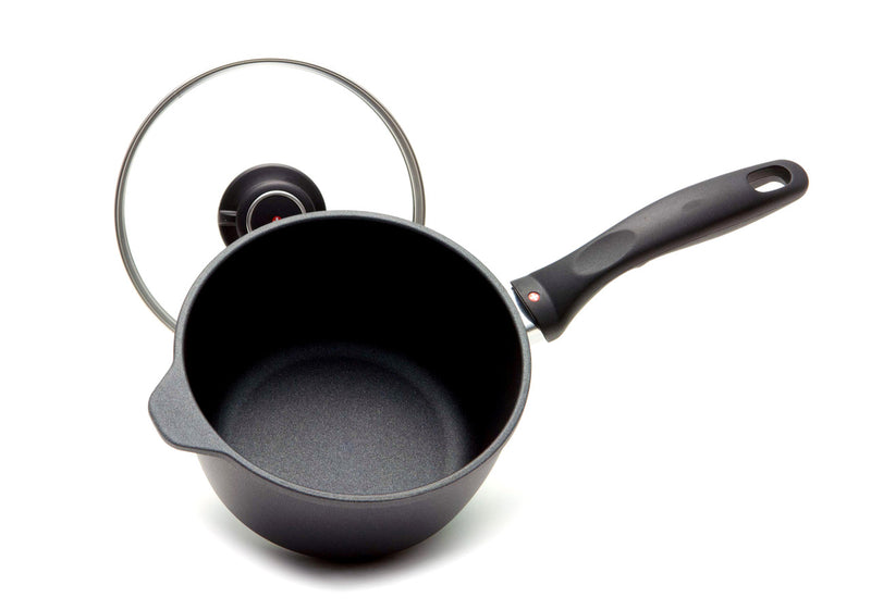 Swiss Diamond HD 1.3L 16cm Nonstick Saucepan with Glass Lid