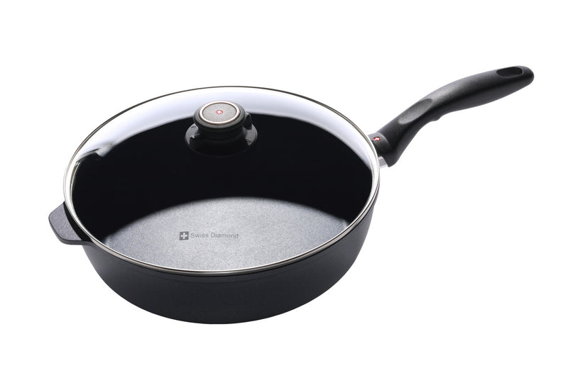 Nonstick INDUCTION HD Deep Frypan with Glass lid 28cm X 7.5cm 4.2L