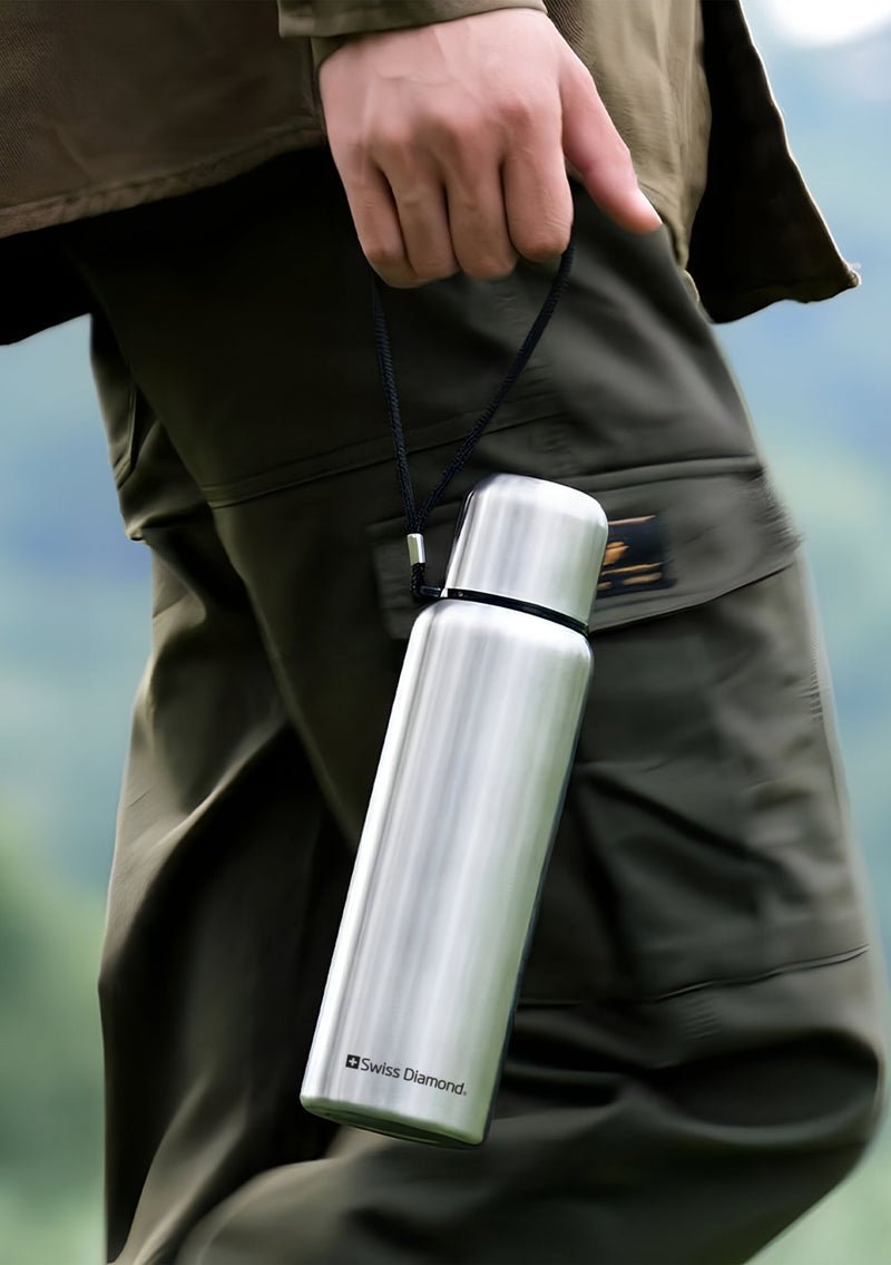 SWISS DIAMOND AXIA DOUBL WALL STAINLESS STEEL INSULATED FLASK 760ML