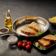 Premium Steel DLX - 8" (20cm) Stainless Steel Fry Pan | Swiss Diamond -