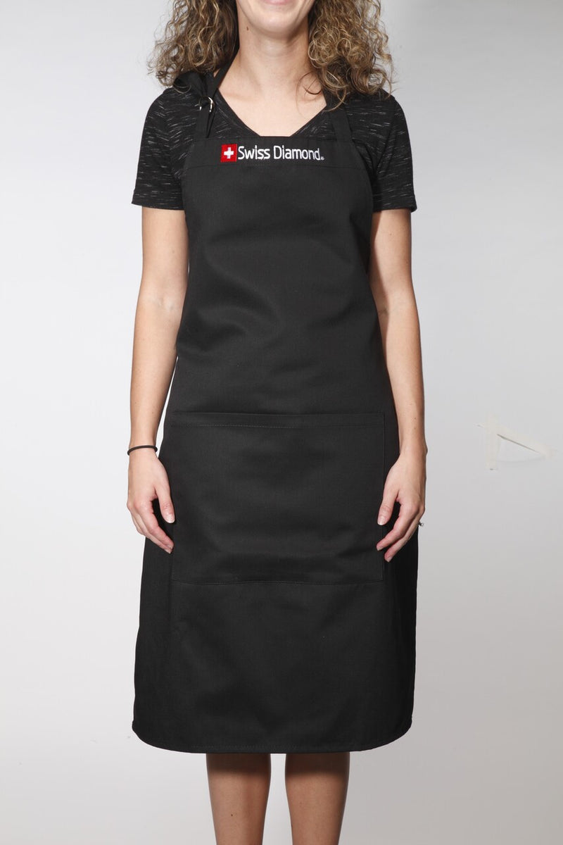 Swiss Diamond Apron- Black 76x55cm