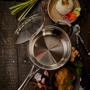 Premium Steel DLX - 3.4 Litre (8") Stainless Steel Saucepan + Lid | Swiss Diamond