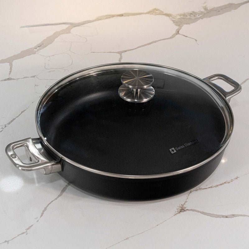 CXD Induction 32x6 cm 4.5L sautuese with glass vented lid