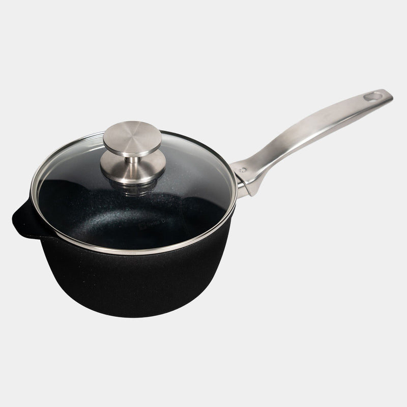 CXD Induction 18x9.5cm 2L saucepan with glass vented lid