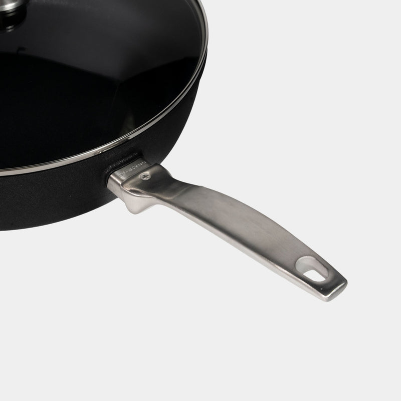 CXD Induction 32x7.5cm 5.5L deep saute pan with glass vented lid