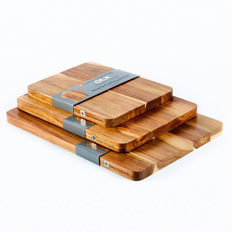 SWISS DIAMOND DLX LONG-GRAIN ACACIA CUTTING BOARD 50x35x3CM