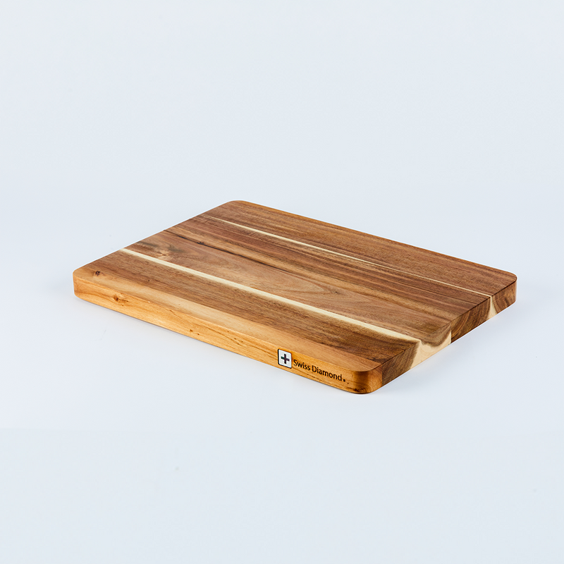 SWISS DIAMOND DLX LONG-GRAIN ACACIA CUTTING BOARD 50x35x3CM