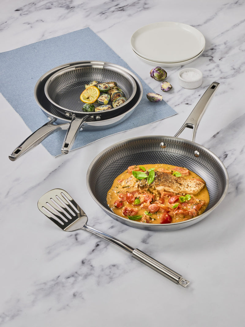 DLX Clad 3-Piece Fry Pan set: 20, 24 & 28cm