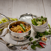 Premium Steel DLX - 3.4 Litre (8") Stainless Steel Saucepan + Lid | Swiss Diamond