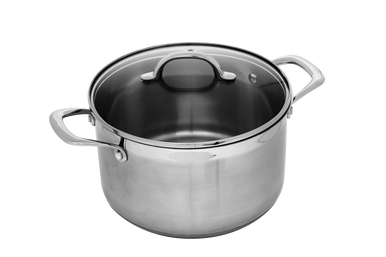 Premium Steel Induction 24cm X 13.5cm 6.2L Cooking Pot With Lid