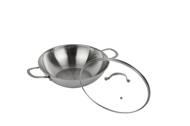 Premium Steel Induction DLX 32cm Wok with Lid