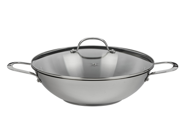 Premium Steel Induction DLX 32cm Wok with Lid