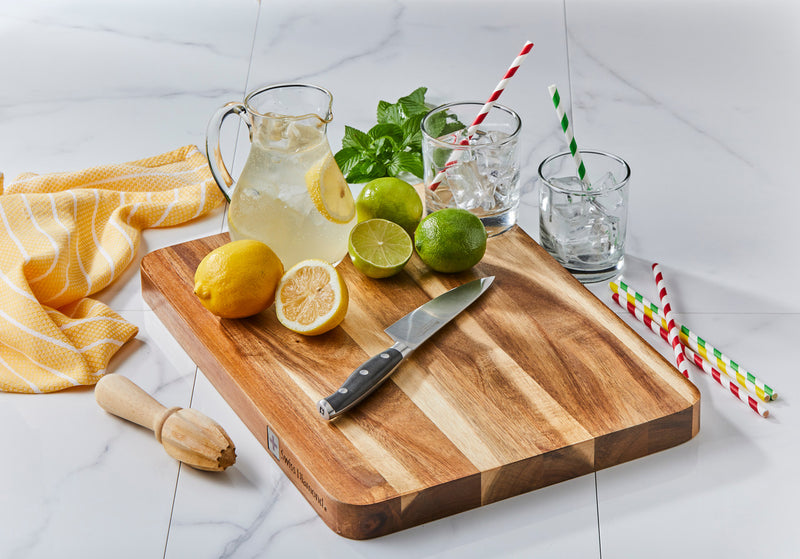 SWISS DIAMOND DLX LONG-GRAIN ACACIA CUTTING BOARD 50x35x3CM