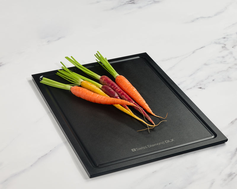 SWISS DIAMOND PREMIUM KITCHEN WOOD FIBRE CUTTING BOARD 37X27.5X0.9CM