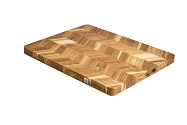 SWISS DIAMOND DLX HERRINGBONE ACACIA CUTTING BOARD 50x38x3cm