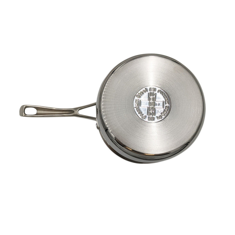 Premium Steel Induction DLX 3-Piece Cookware Set: 16,18,20cm Saucepans + Lids