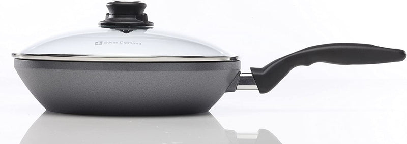 HD Nonstick  FryPan Saute Stir fry with LID 26cm x 5cm (19cm FLAT SOLID BASE)