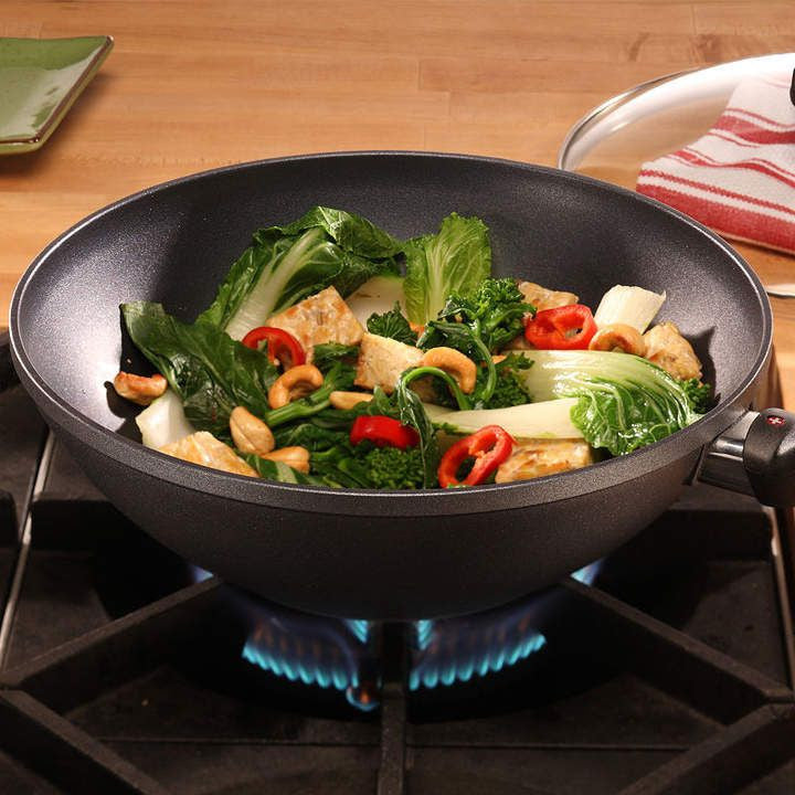 HD Nonstick  FryPan Saute Stir fry with LID 26cm x 5cm (19cm FLAT SOLID BASE)