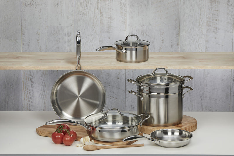 PREMIUM STEEL INDUCTION 3 PIECE SAUCEPAN SET