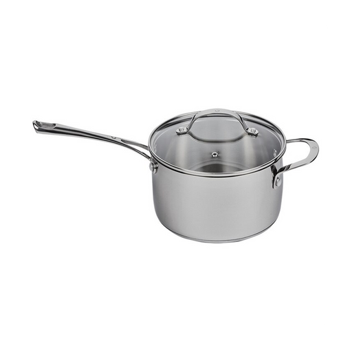 Premium Steel DLX - 2.6 Qt. (7") Stainless Steel Saucepan + Lid | Swiss Diamond