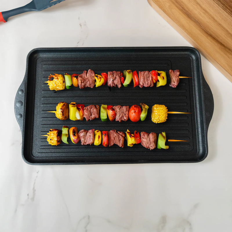 XD Nonstick Double Burner Full Grill