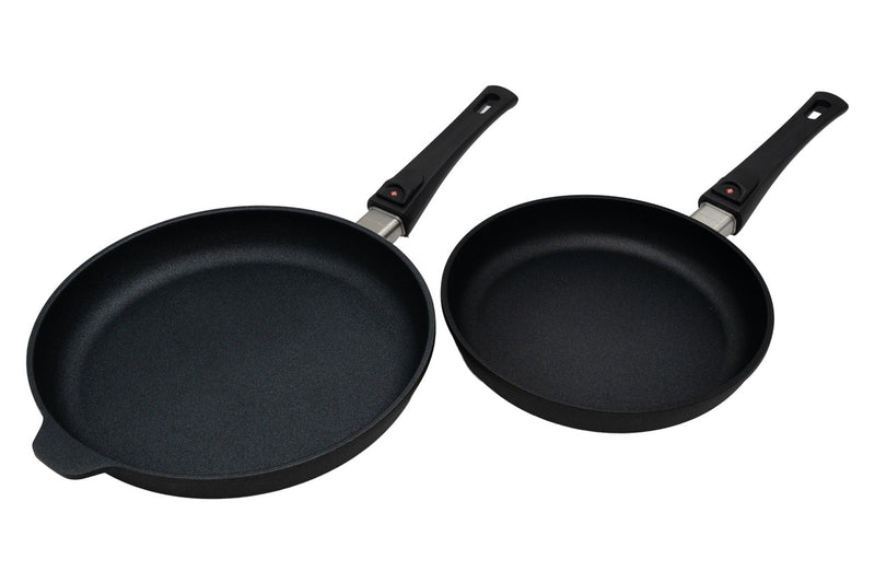 XD Induction 2 piece FRY PAN set w/Detachable Handles 24 &28cm